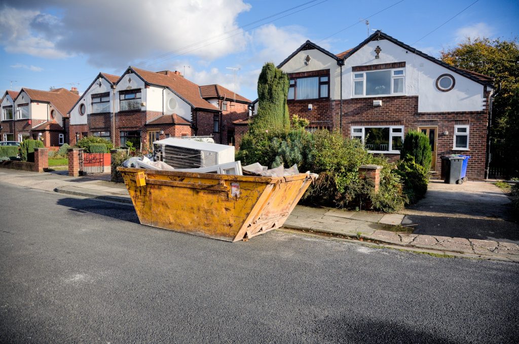 skip on road