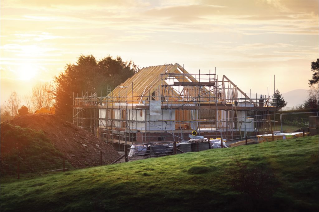 UK Home Improvement Self-build- Project: How to keep yours running smoothly - image of house under construction